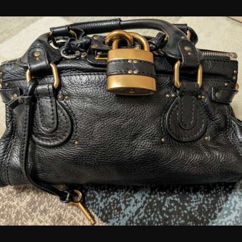 パディントン レザー ハンドバッグ ブラック