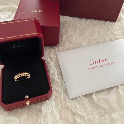 カルティエ　クラッシュリングSMピンクゴールド K18