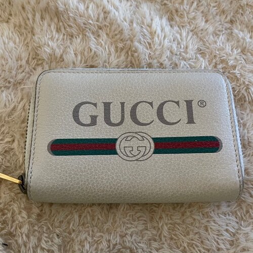 グッチ ヴィンテージ　ロゴ ラウンドファスナー コインケース