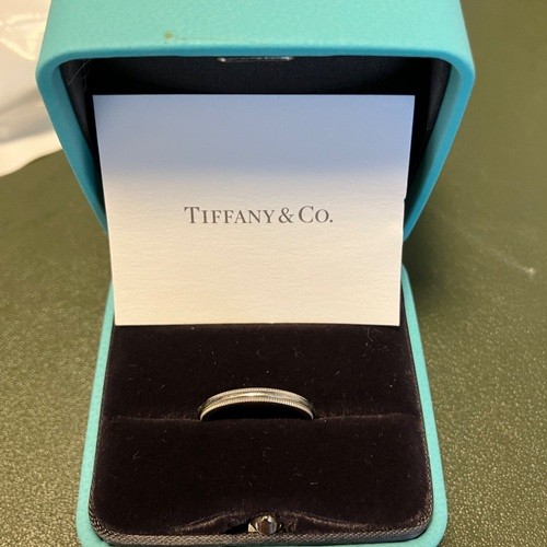 ティファニー　ミルグレイン　バンドリング　プラチナ 2mm