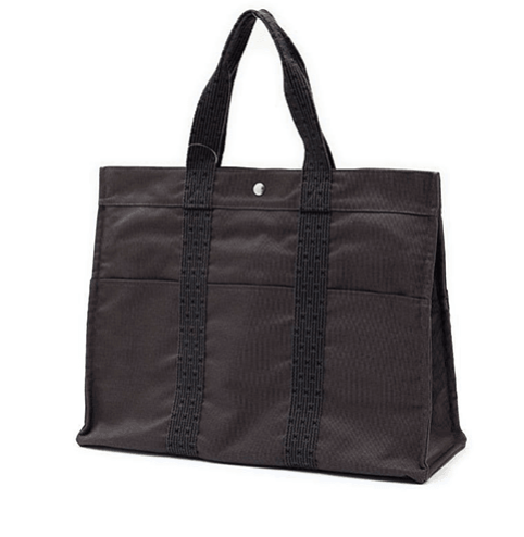 エルメス エールラインGM キャンバス グレー カデナ、クロシェット付き