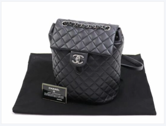 クラシック バックパック A91121 ブラック、ブラック系シルバー金具 ラムスキンの画像