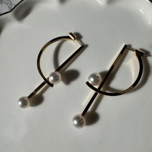 TASAKI キネティック イヤリング E-4145-18KYG