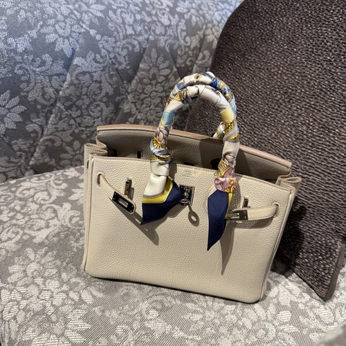 エルメス バーキン25ベトンB刻印 トゴ シルバー金具