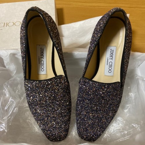 ジミーチュウ フラットパンプス