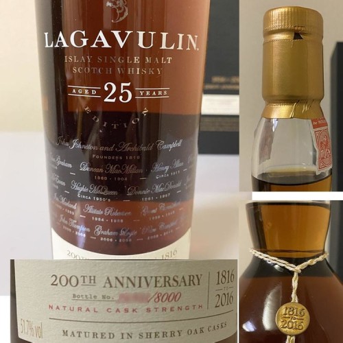 ラガブーリン 25年 200周年記念ボトル