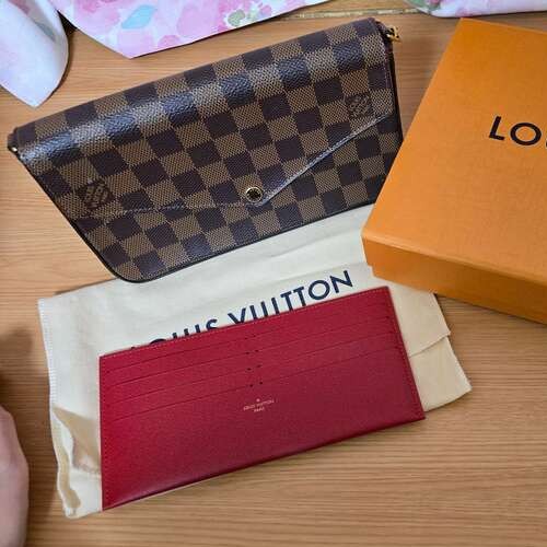 ポシェット・フェリシー ダミエエベヌ