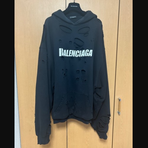 バレンシアガ 21ss デストロイフーディ