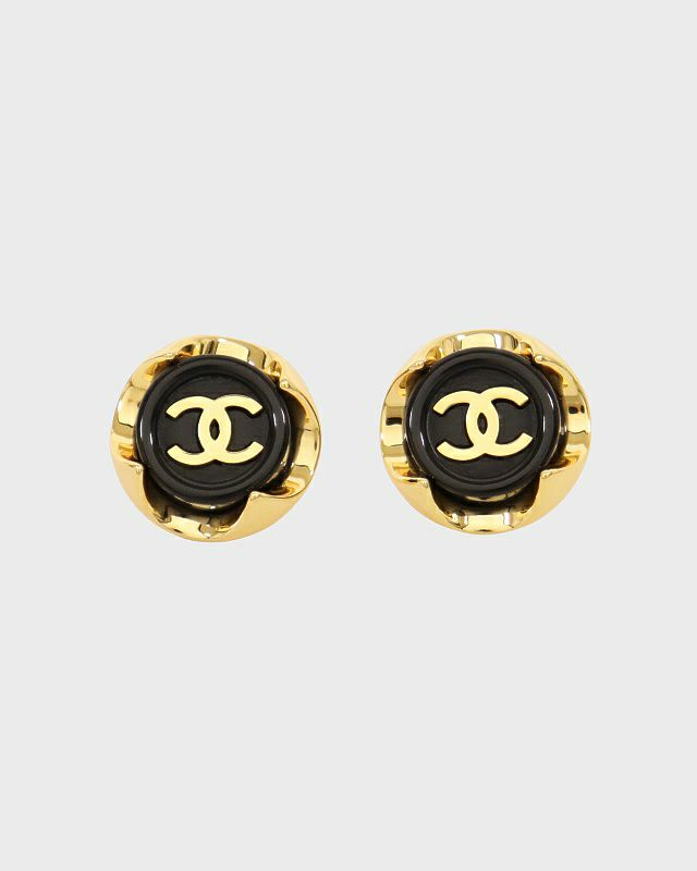 CHANEL COCOラウンドピアス