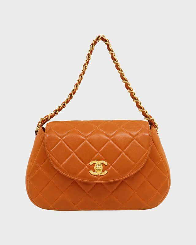 CHANEL マトラッセターンロックチェーンハンドバッグ