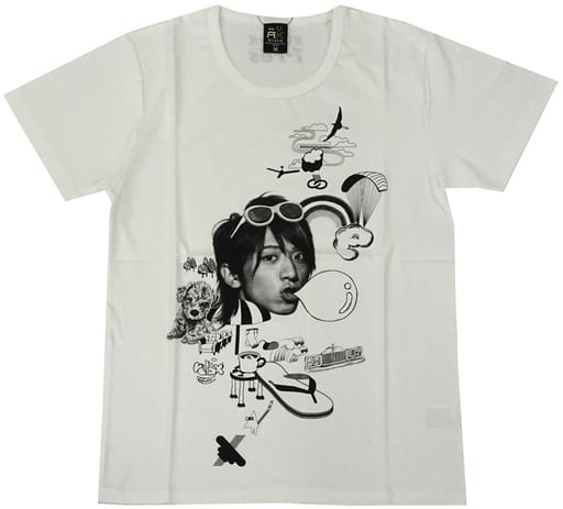 小山慶一郎 オリジナルTシャツ“顔T” ホワイト Mサイズ 「RUSS・K×NEWS」 Tフェスキャンペーン応募抽選賞品