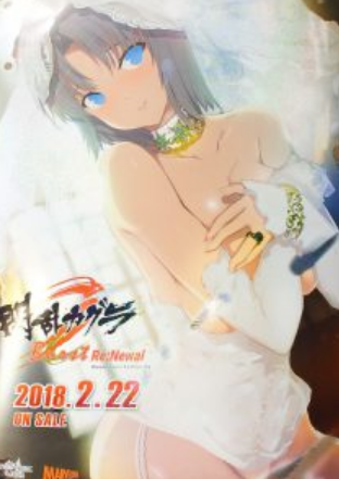 閃乱カグラ Burst Re:Newal 花嫁の秘密 販促B2キラキラポスター