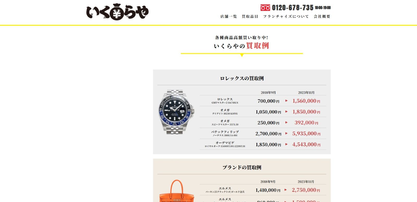 いくらや公式サイトの画像