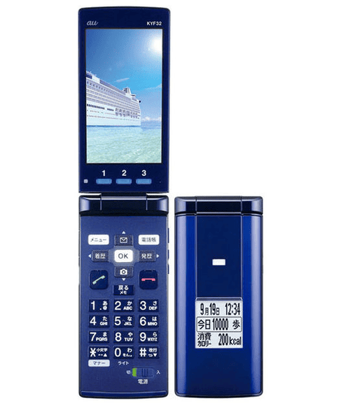 かんたんケータイ KYF32[8GB] au ブルー KYF32