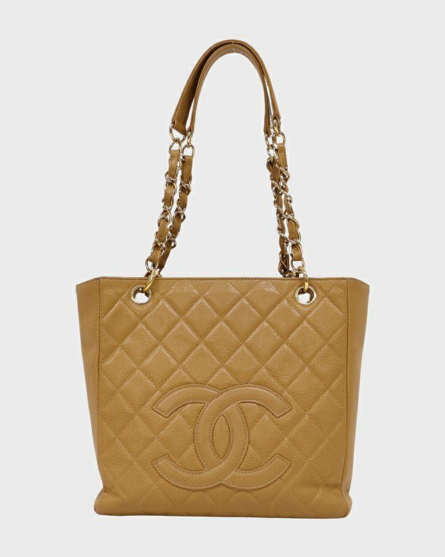 CHANEL キャビアスキンPTSチェーントートバッグ