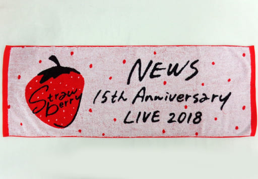 “Strawberry”タオル 「NEWS 15th Anniversary LIVE 2018 “Strawberry”」