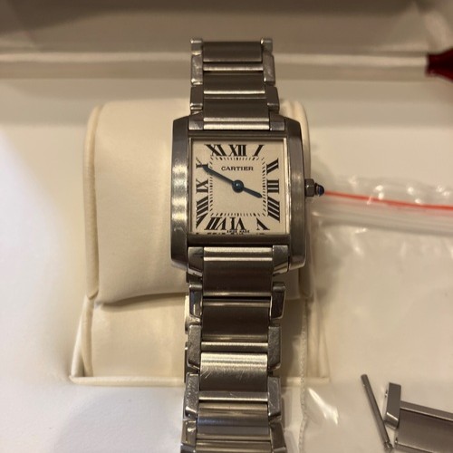 カルティエ Watch Steel Tank Francaise Small Model