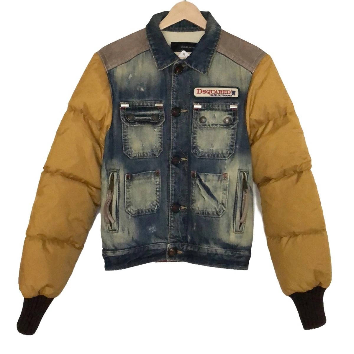 ディースクエアード ブルゾン ブルー×イエロー×レッドの商品画像