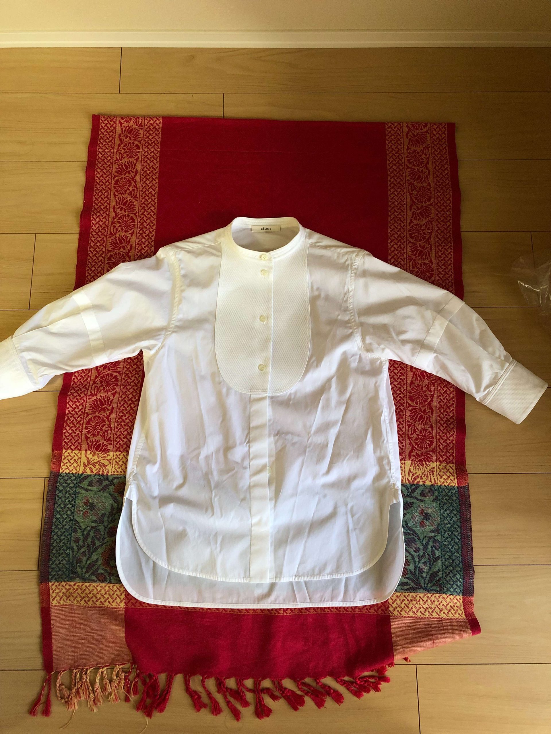 セリーヌ　スタンドカラーシャツ