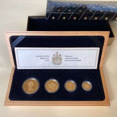 メイプルリーフ金貨（プルーフ仕上げ）10周年記念セット1989年発行