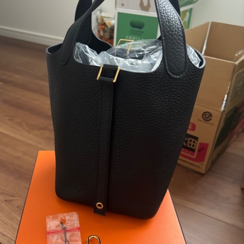 ピコタンPM ブラック(ゴールド金具) トリヨン B刻印