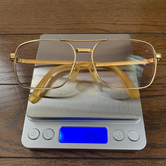 K18 メガネフレーム 35.5g
