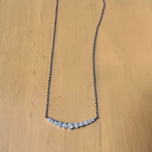 4°C プラチナダイヤネックレス