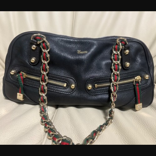 シェリーライン チェーン ボストンバッグ