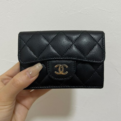 マトラッセ キャビアスキン 三つ折財布<