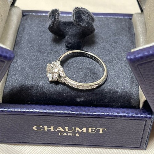 ショーメ 婚約指輪 0.5カラット F VVS1