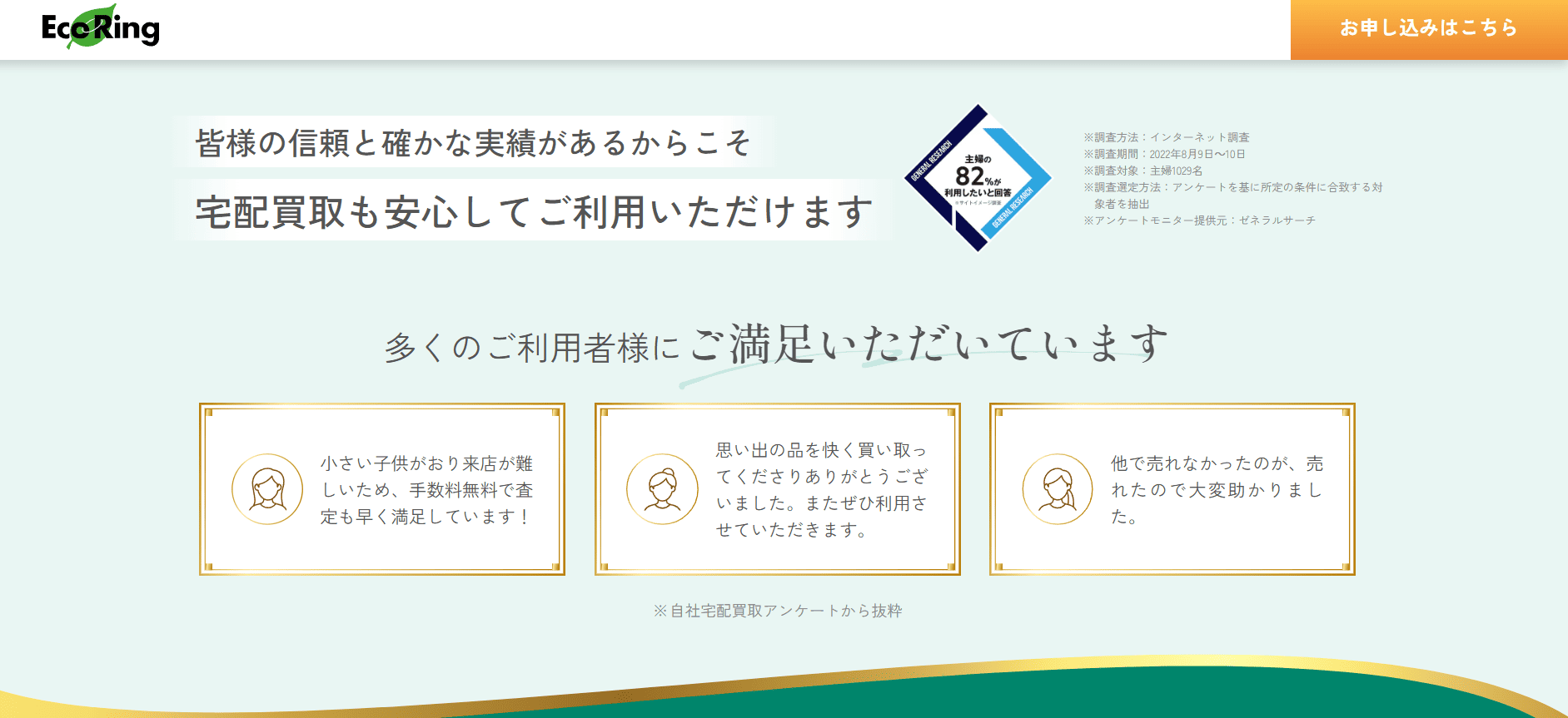 エコリングのサイト画像