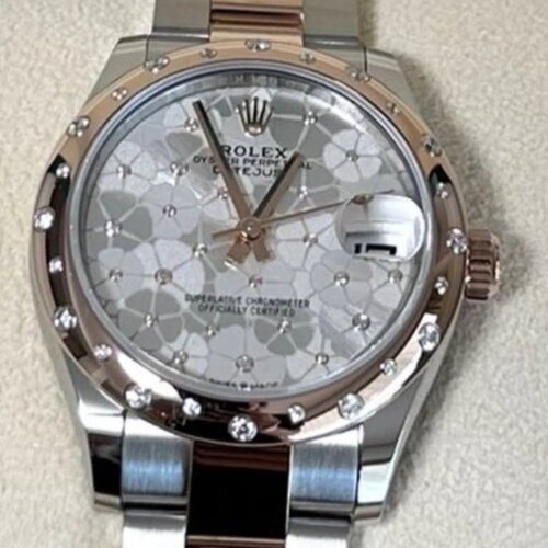 ロレックス デイトジャスト31 フローラルモチーフ