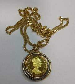 金のネックレス1995年 エリザベス