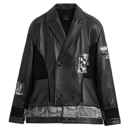 ZARA MAN ニットコンビレザージャケット X ANDERSSON BELL