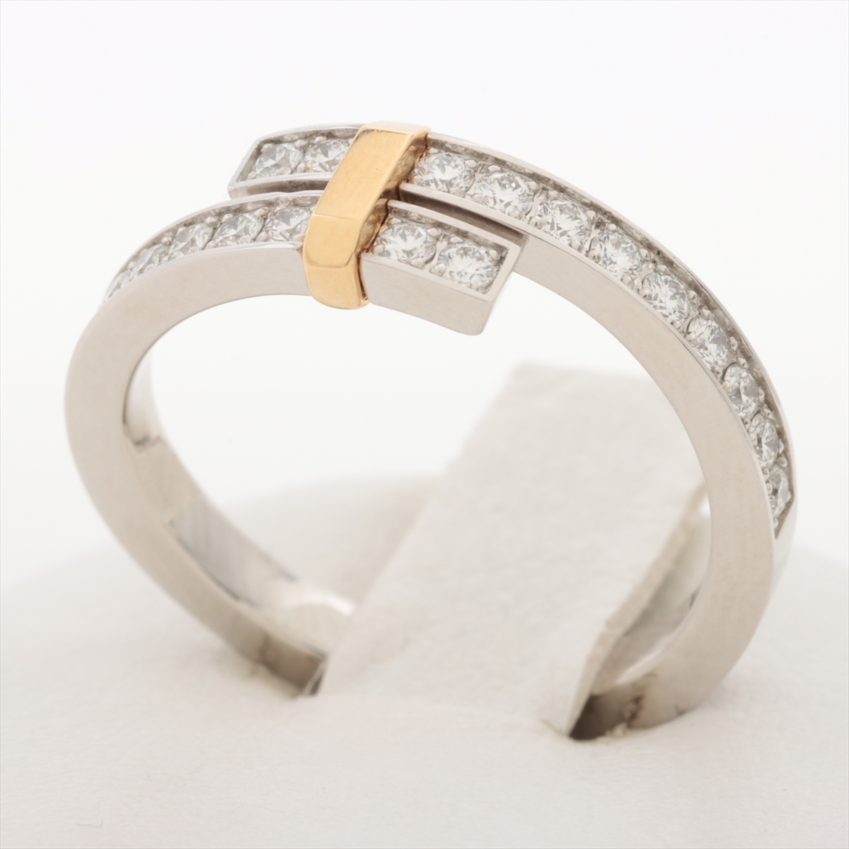 エッジ バイパス ナロー ダイヤ リングの画像