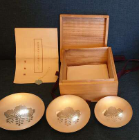 銀盃3点セット純銀造幣局ホールマーク入り約296gの画像