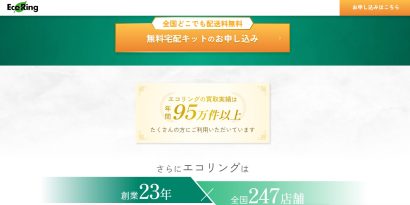エコリングのサイトの画像