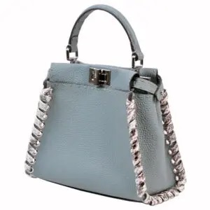 ピーカブー ミニ セレリア ハンドバッグ パイソン ウィーブ