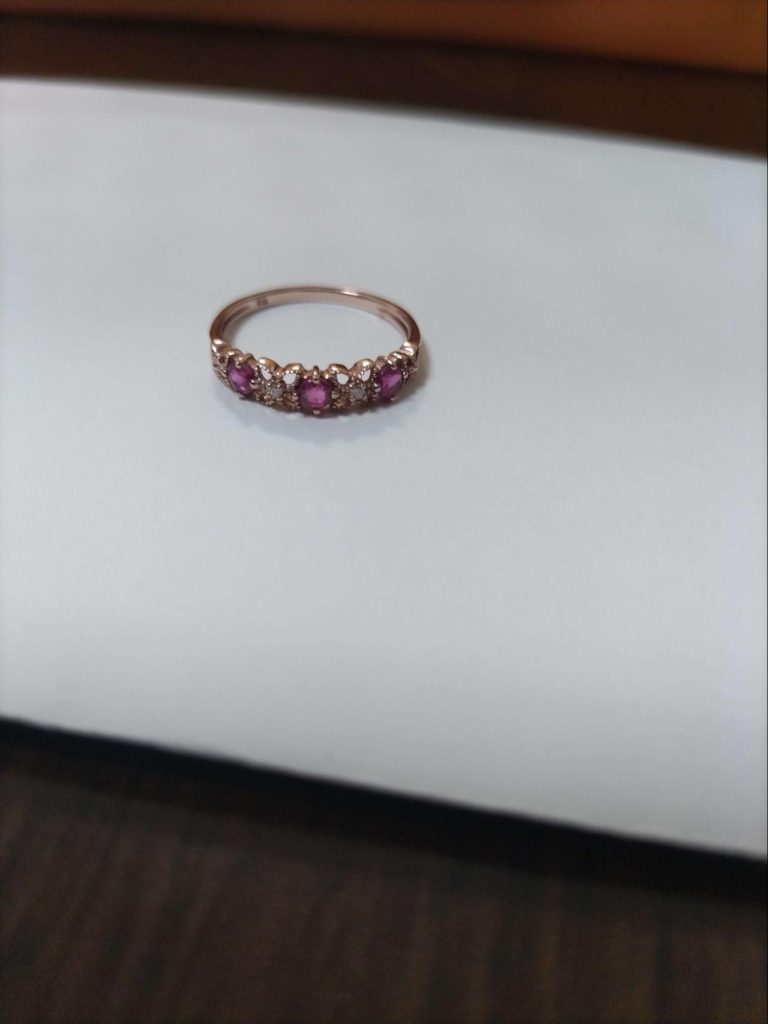 K10PG ジュエリーツツミ ルビーリングの画像