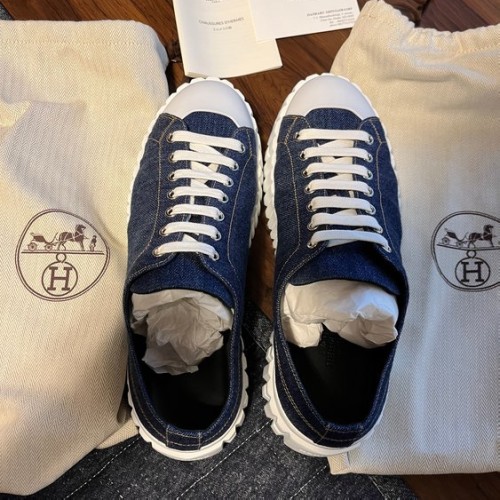 エルメス デニム生地 スニーカー