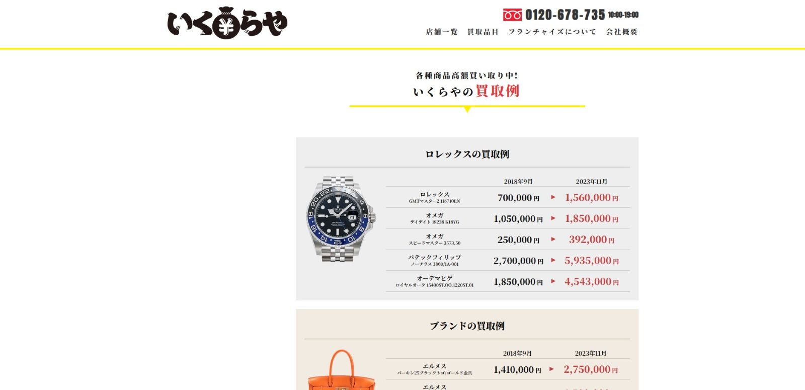 いくらや公式サイトの画像