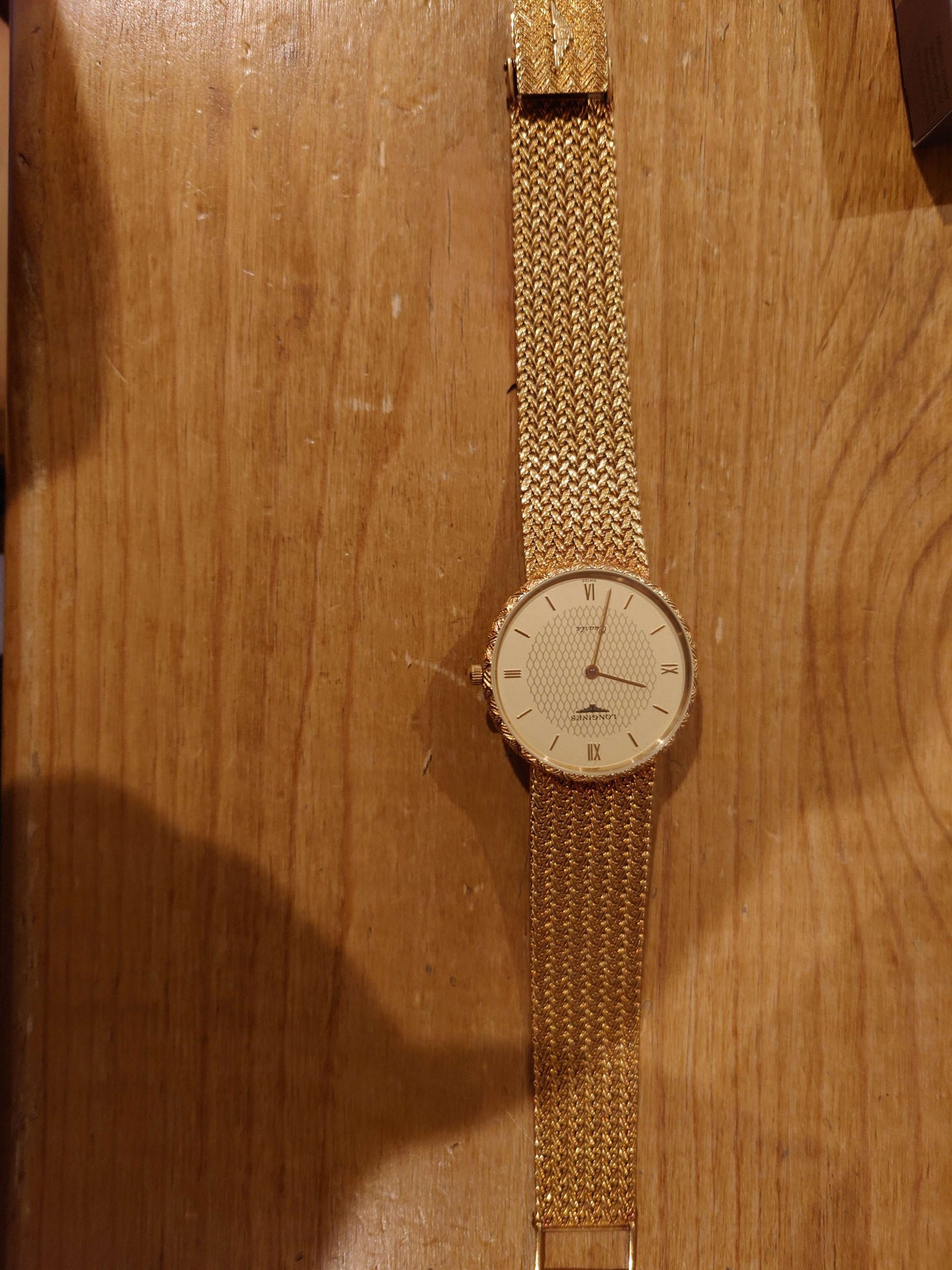 ロンジン 18金無垢時計