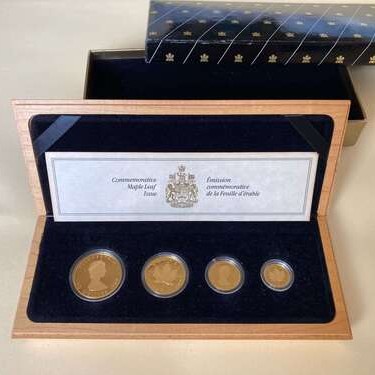 メイプルリーフ金貨（プルーフ仕上げ）10周年記念セット1989年発行 K24