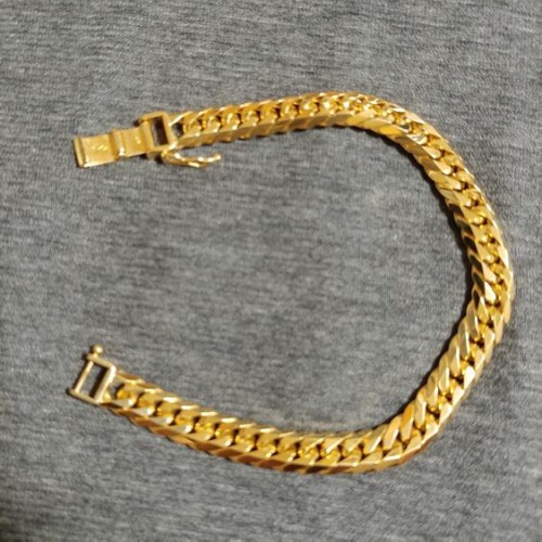 K18 6面ダブル喜平ブレスレット