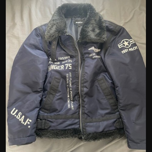 MULTI STENCIL NYLON B-3 JACKET