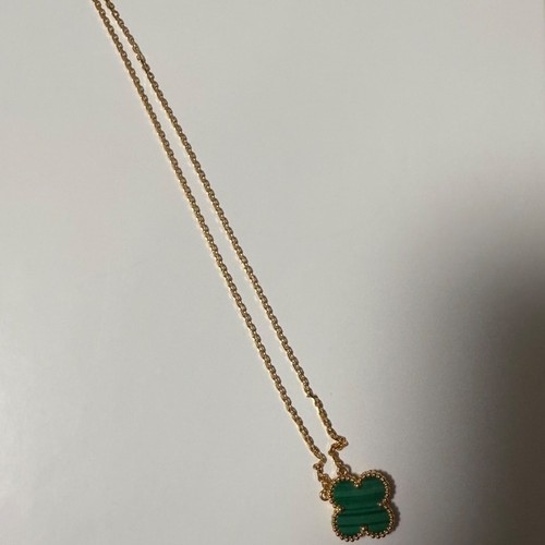 ヴィンテージ アルハンブラ ペンダント 18K イエローゴールド, マラカイト