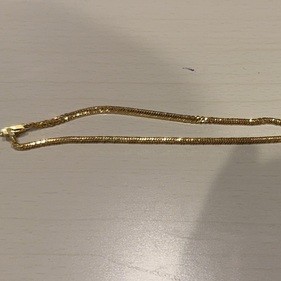 18金ネックレス12面トリプル10.5グラム