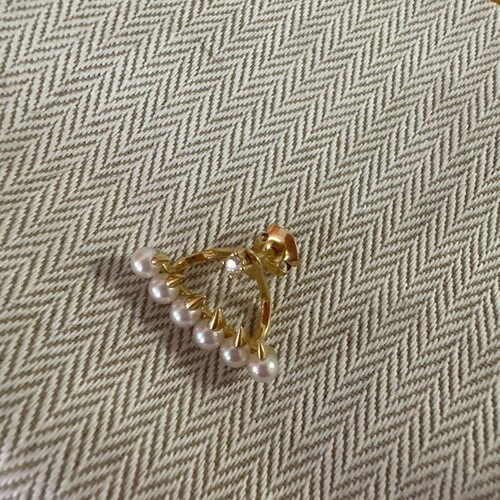 TASAKI ダイヤ付き　シングルピアス