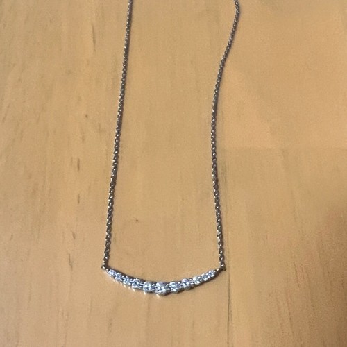 4°C プラチナダイヤネックレス