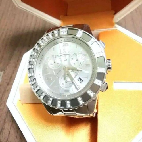 クリスタル ダイヤモンドベゼル クロノグラフ